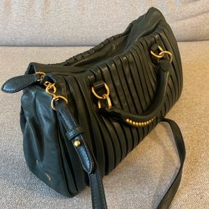 miu miu leather handbag
